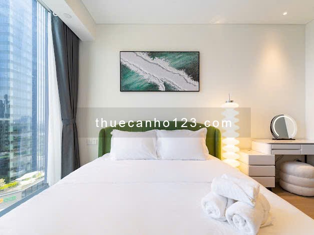 The Opera cho thuê 2PN đầy đủ nội thất - Tầng cao, view sông Sài Gòn và cầu Ba Son siêu đẹp