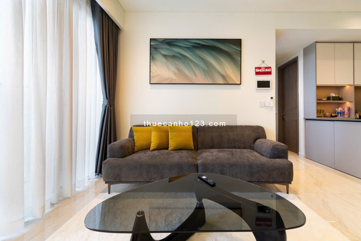 The Opera cho thuê 2PN đầy đủ nội thất - Tầng cao, view sông Sài Gòn và cầu Ba Son siêu đẹp