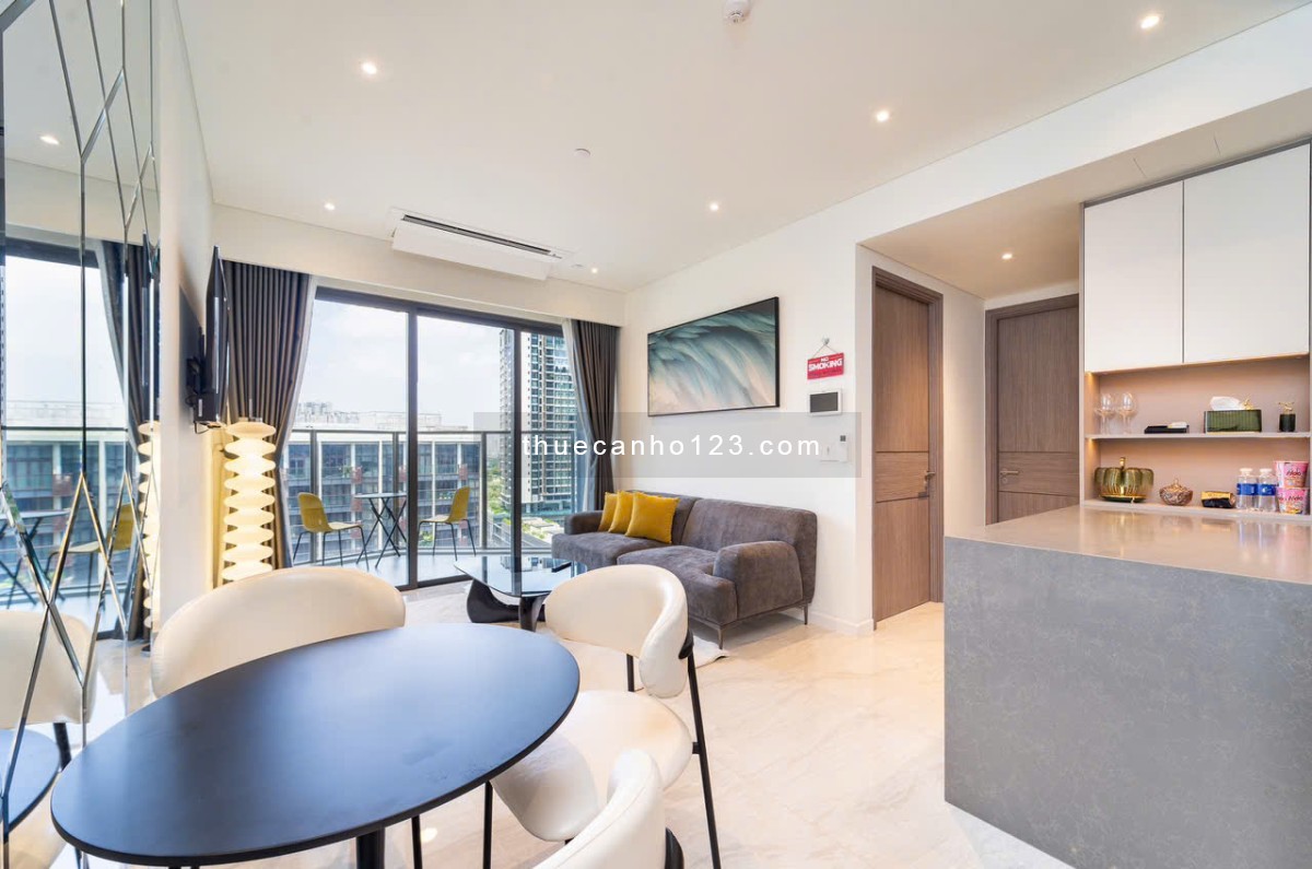 The Opera cho thuê 2PN đầy đủ nội thất - Tầng cao, view sông Sài Gòn và cầu Ba Son siêu đẹp