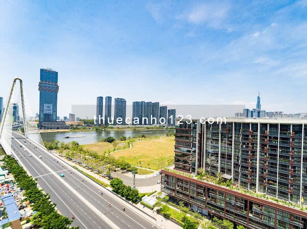 The Opera cho thuê 2PN đầy đủ nội thất - Tầng cao, view sông Sài Gòn và cầu Ba Son siêu đẹp