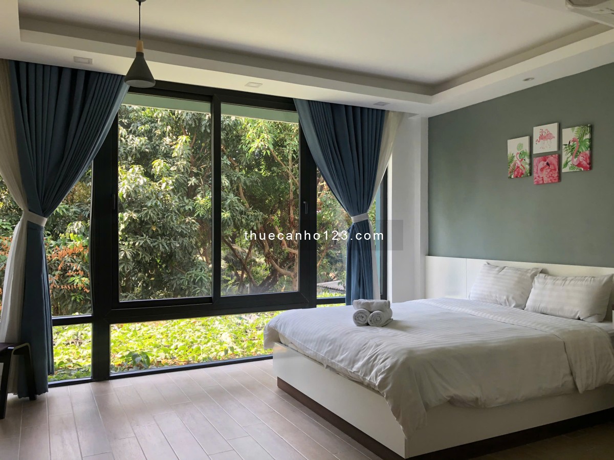 Cho thuê studio view cửa sổ lớn thoáng, nhiều cây cối - Quận 2 Thảo Điền