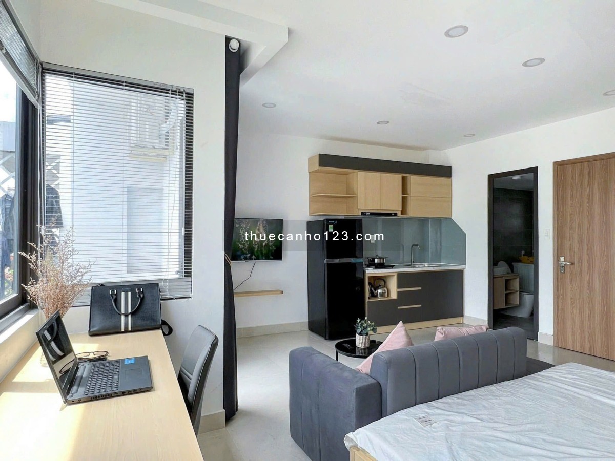 Studio căn hộ cao cấp tại Bình Thạnh - Máy giặt riêng