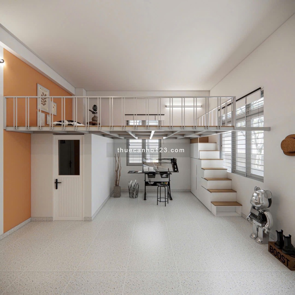 Khai trương căn hộ Duplex, Mới 100%, Ban công, cửa sổ. Gần ngã tư Hàng Xanh