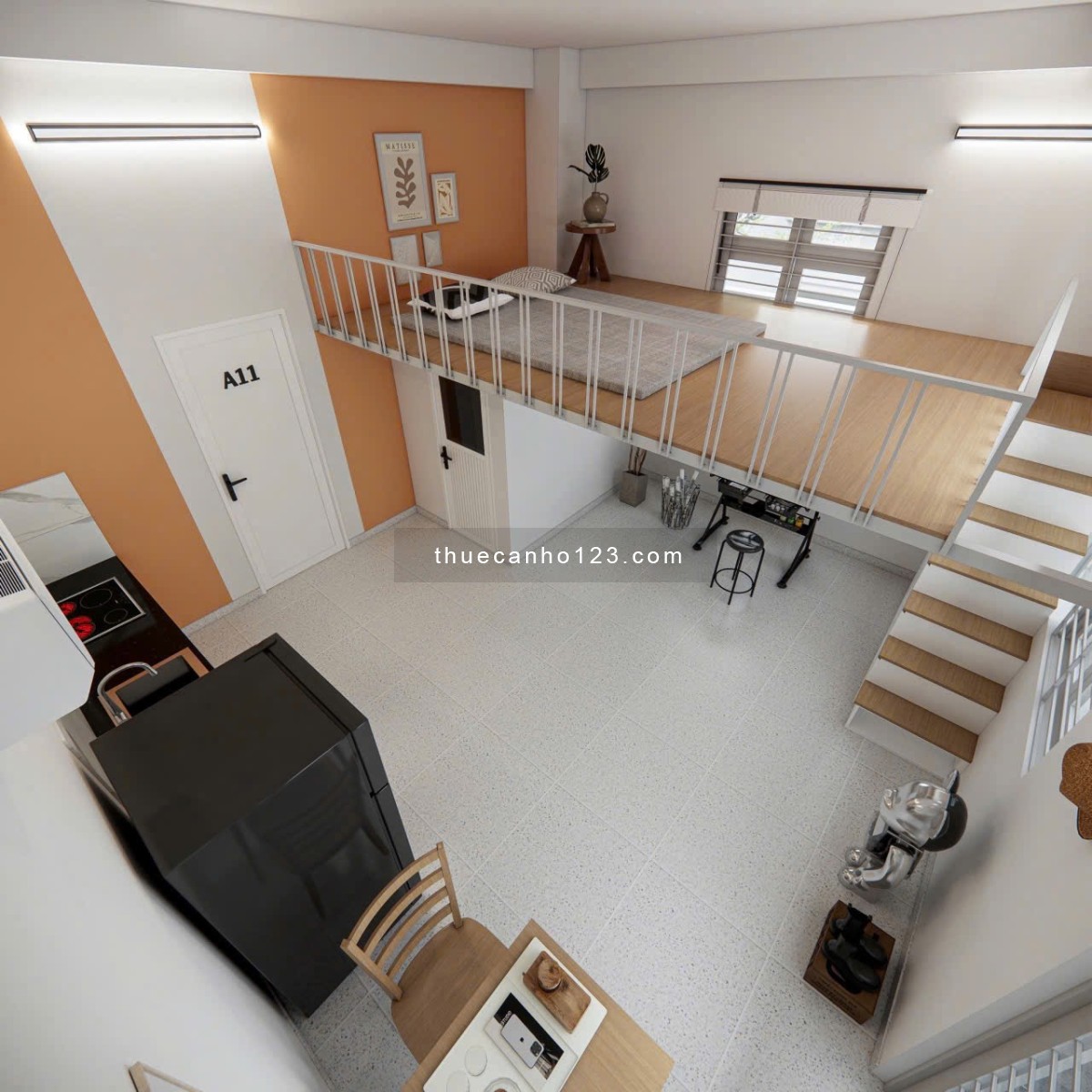 Khai trương căn hộ Duplex, Mới 100%, Ban công, cửa sổ. Gần ngã tư Hàng Xanh