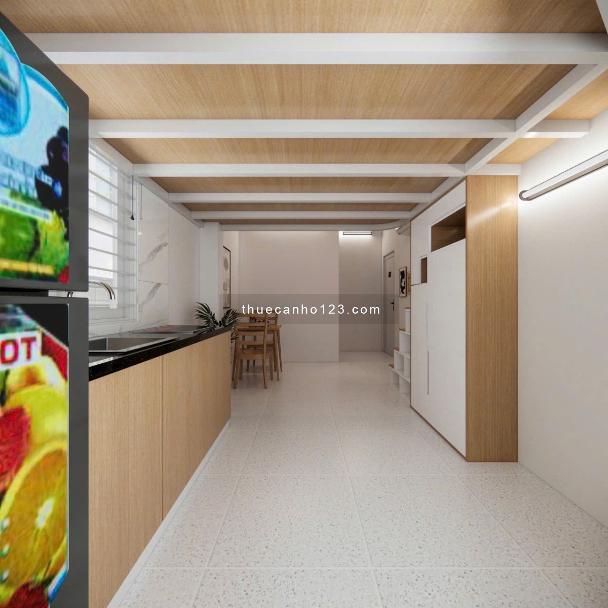 Khai trương căn hộ Duplex, Mới 100%, Ban công, cửa sổ. Gần ngã tư Hàng Xanh