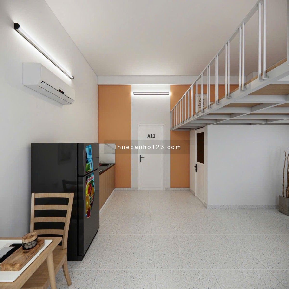 Khai trương căn hộ Duplex, Mới 100%, Ban công, cửa sổ. Gần ngã tư Hàng Xanh