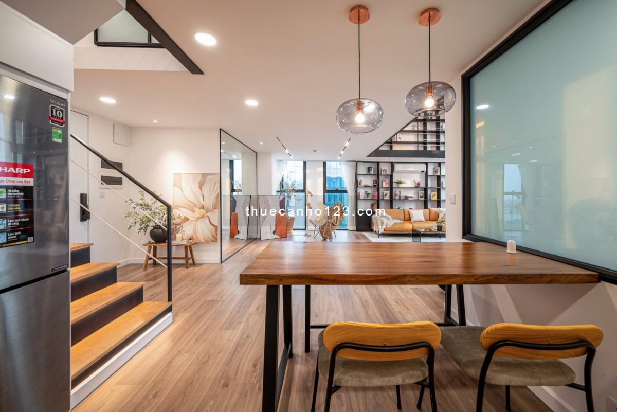 THE GALLERIA CHO THUÊ LOFT PENTHOUSE 3PN ĐẦY ĐỦ NỘI THẤT, TẦNG CAO