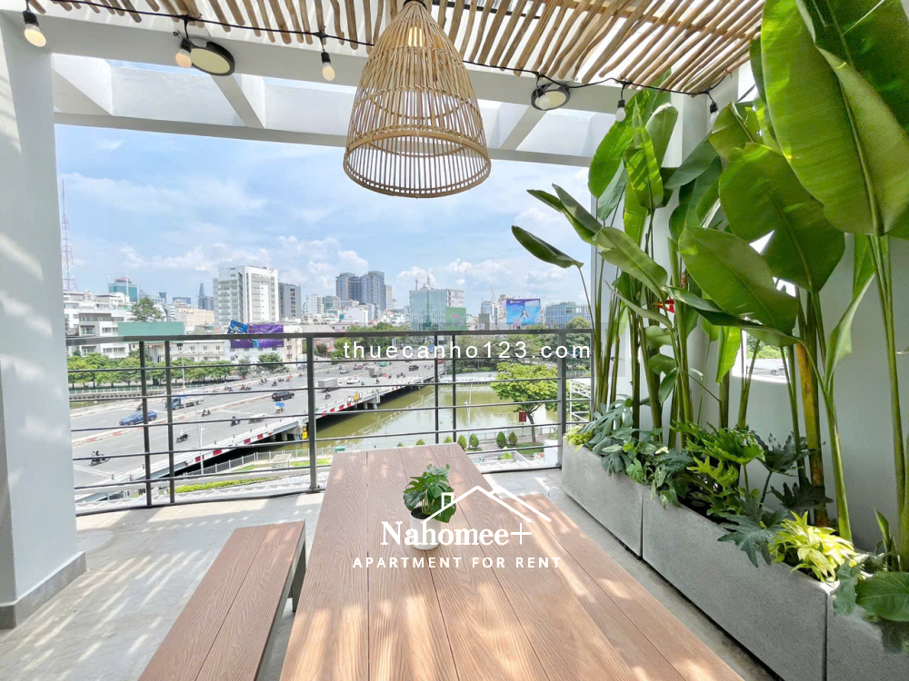 Căn hộ mới 1PN, balcon, sân thượng view ngắm thành phố, 40m² – Ngay vòng xoay Điện Biên Phủ, Quận 1