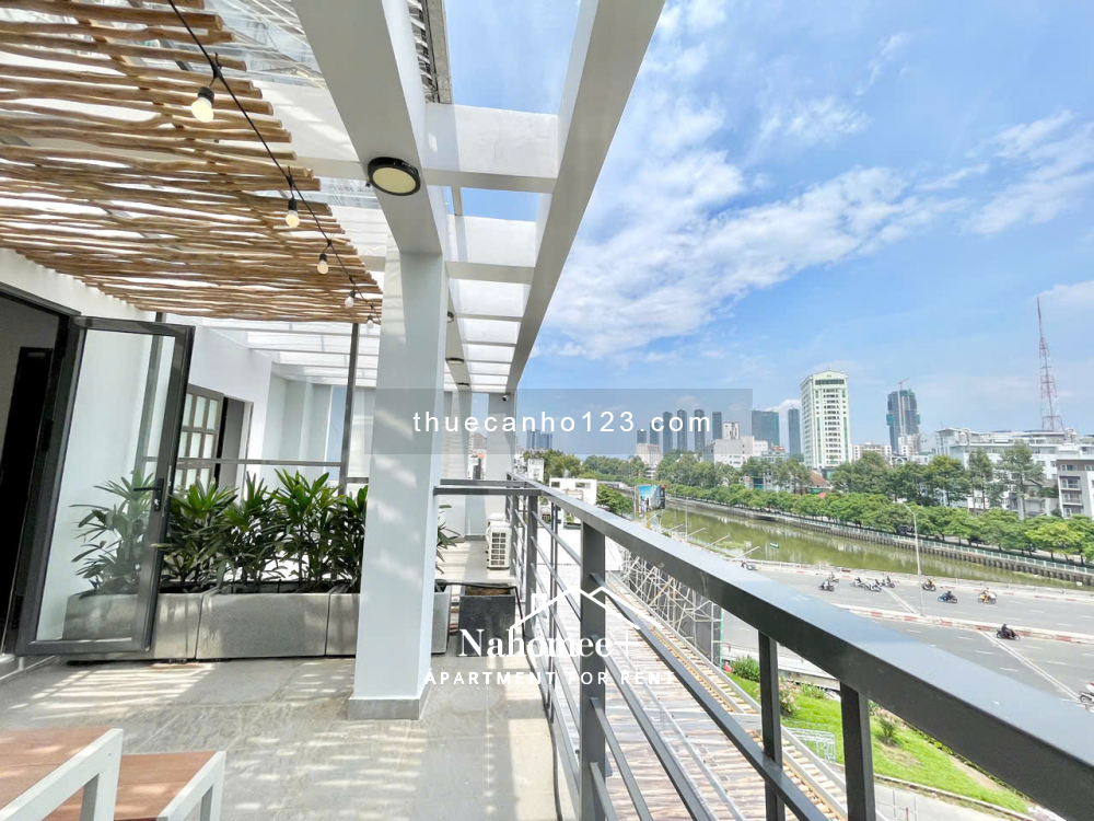 Căn hộ mới 1PN, balcon, sân thượng view ngắm thành phố, 40m² – Ngay vòng xoay Điện Biên Phủ, Quận 1
