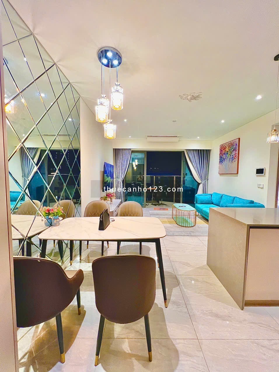 Cho thuê căn hộ 2PN Metropole Thủ Thiêm full nội thất cao cấp, view sông, Cầu Bason ... siêu đep