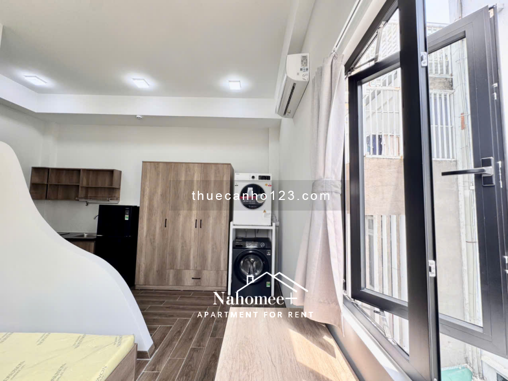 Căn hộ ban công / cửa sổ thoáng, giặt sấy riêng ngay trung tâm - Cầu Thị Nghè - XVNT - Bình Thạnh