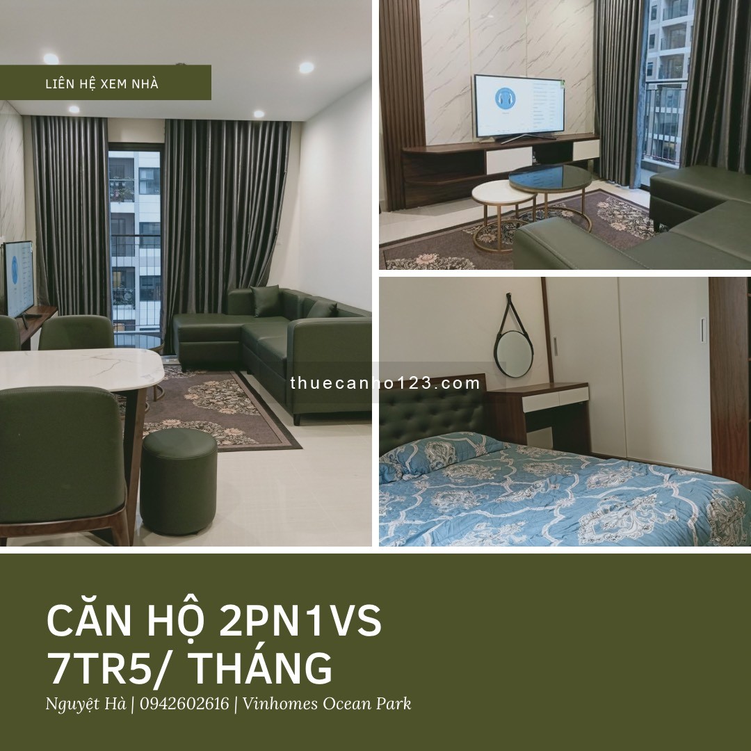 Cho thuê căn hộ Studio - 3 Phòng ngủ - Tại Vinhomes Ocean park