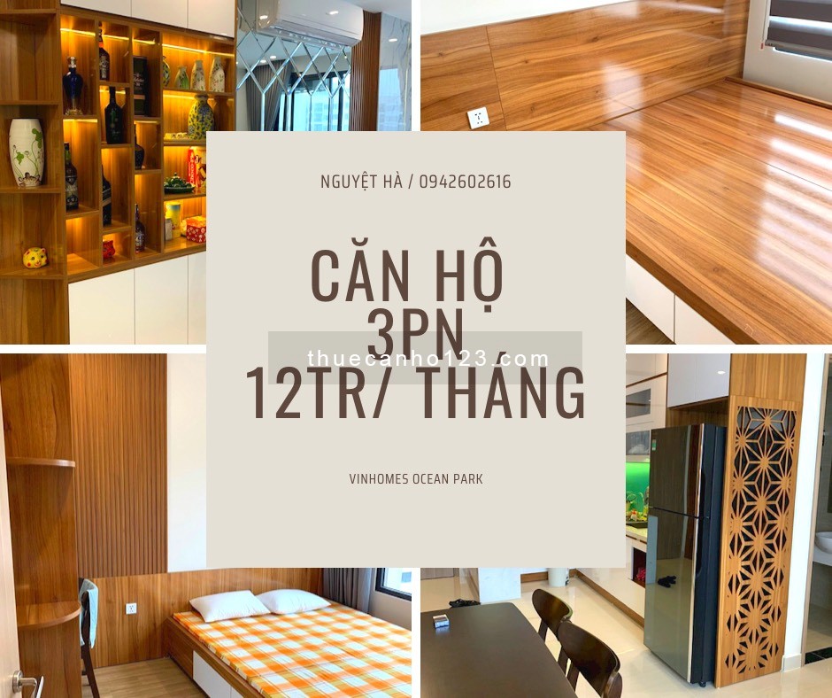 Cho thuê căn hộ Studio - 3 Phòng ngủ - Tại Vinhomes Ocean park