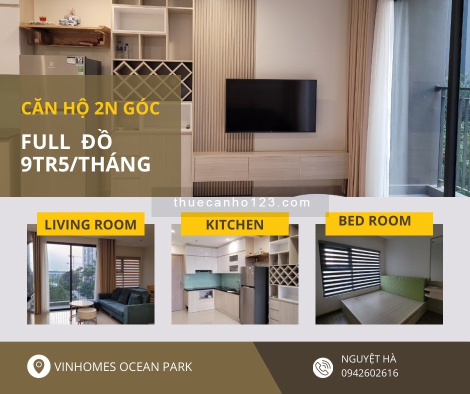 Cho thuê căn hộ Studio - 3 Phòng ngủ - Tại Vinhomes Ocean park