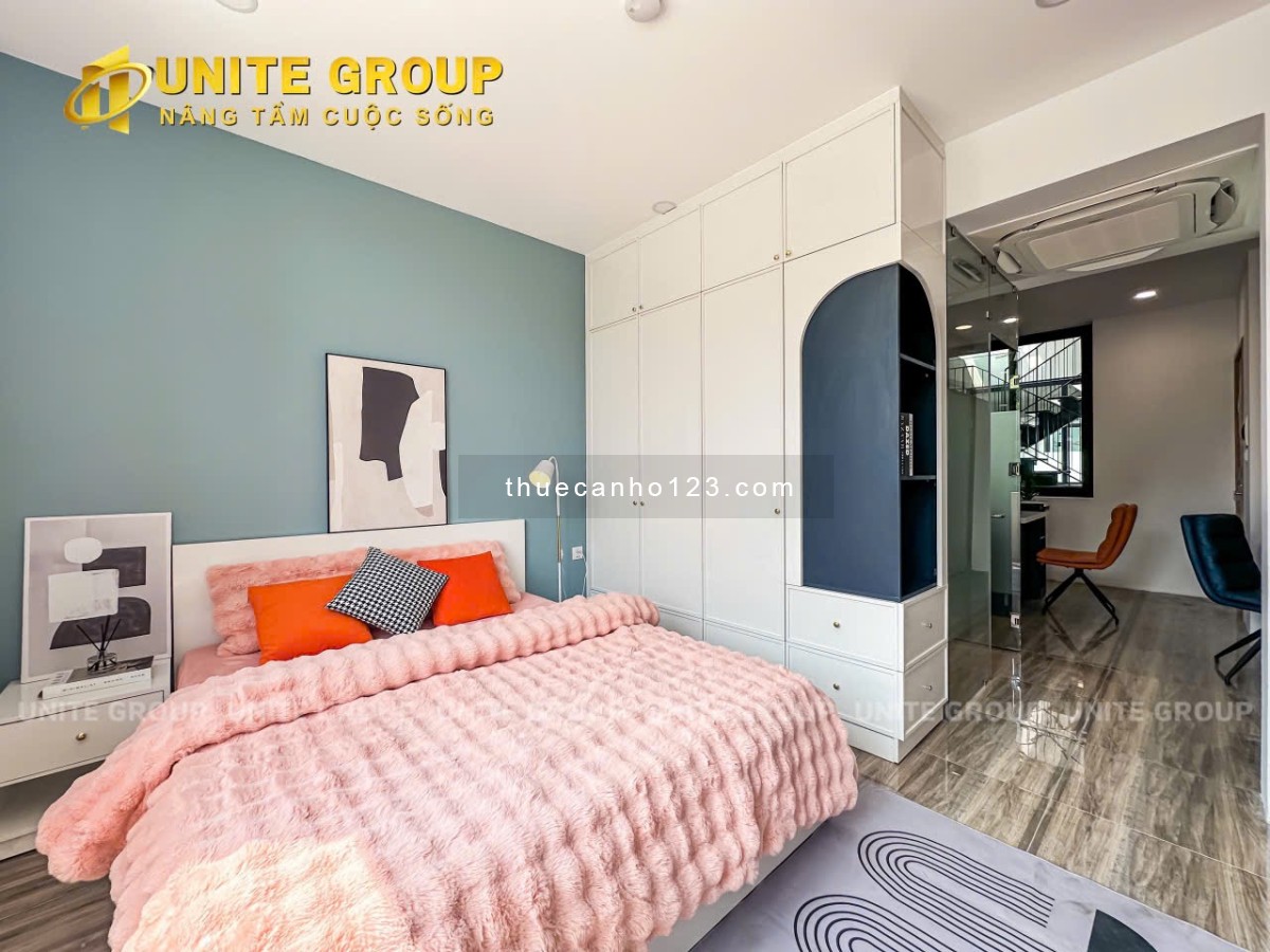 Căn hộ 1 phòng ngủ, cửa sổ lớn, full nội thất, Quận Tân Bình