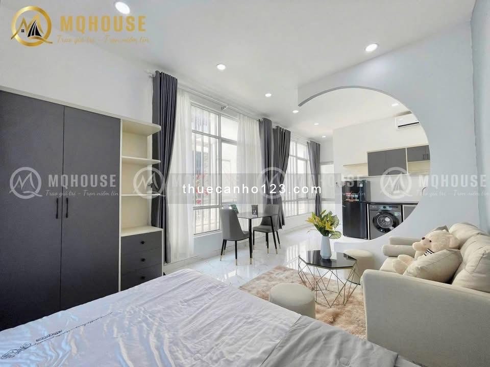 Studio thoáng mát, mới 100%, máy giặt riêng, full nội thất