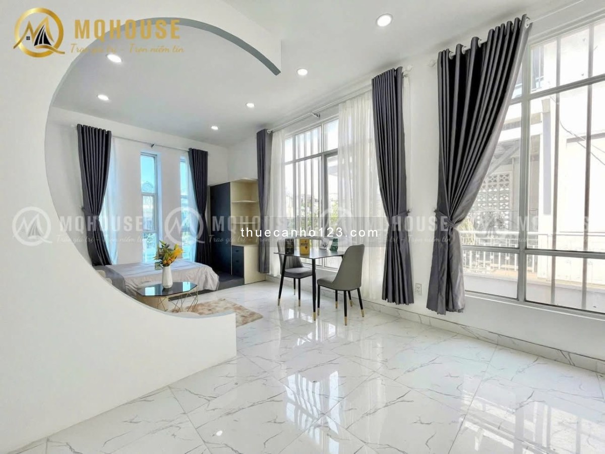 Studio thoáng mát, mới 100%, máy giặt riêng, full nội thất