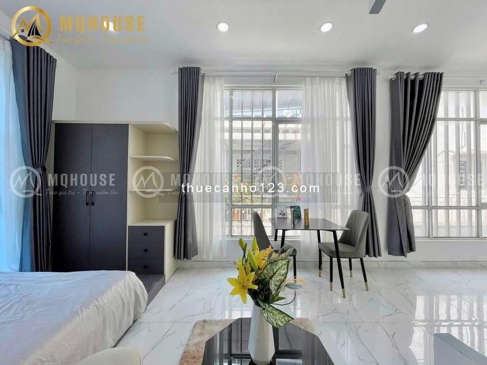 Studio thoáng mát, mới 100%, máy giặt riêng, full nội thất