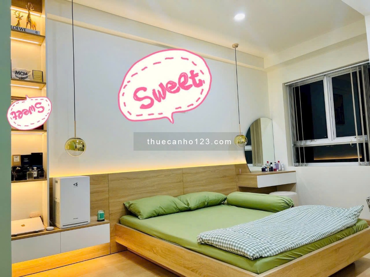 Cho thuê căn hộ 8x Đầm Sen, DT 47m2, 1PN, nhà trống, giá 6.5tr/tháng.