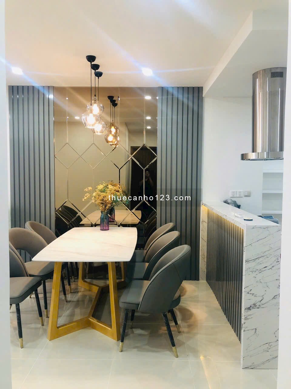 Cho thuê căn hộ The Garden, DT 50m2, 1PN, Full NT, giá 9tr/tháng.