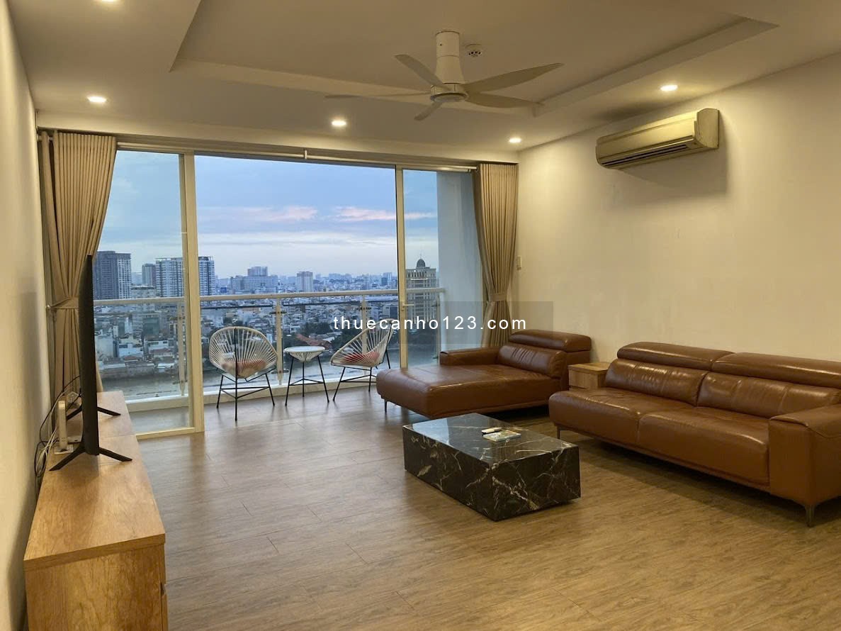 Thuê CHCC Hoàng Anh Riverview Q2 (157m, 4pn, giá 29,5tr) (177m, 4pn, giá 28tr/th ) ban công lớn