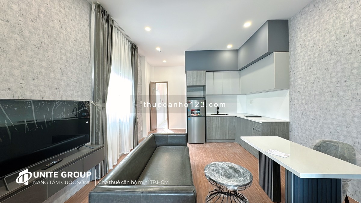 Cho thuê căn hộ 1 phòng ngủ có máy giặt riêng - Thiết kế dạng cao cấp - gần Chợ Bến Thành Quận 1