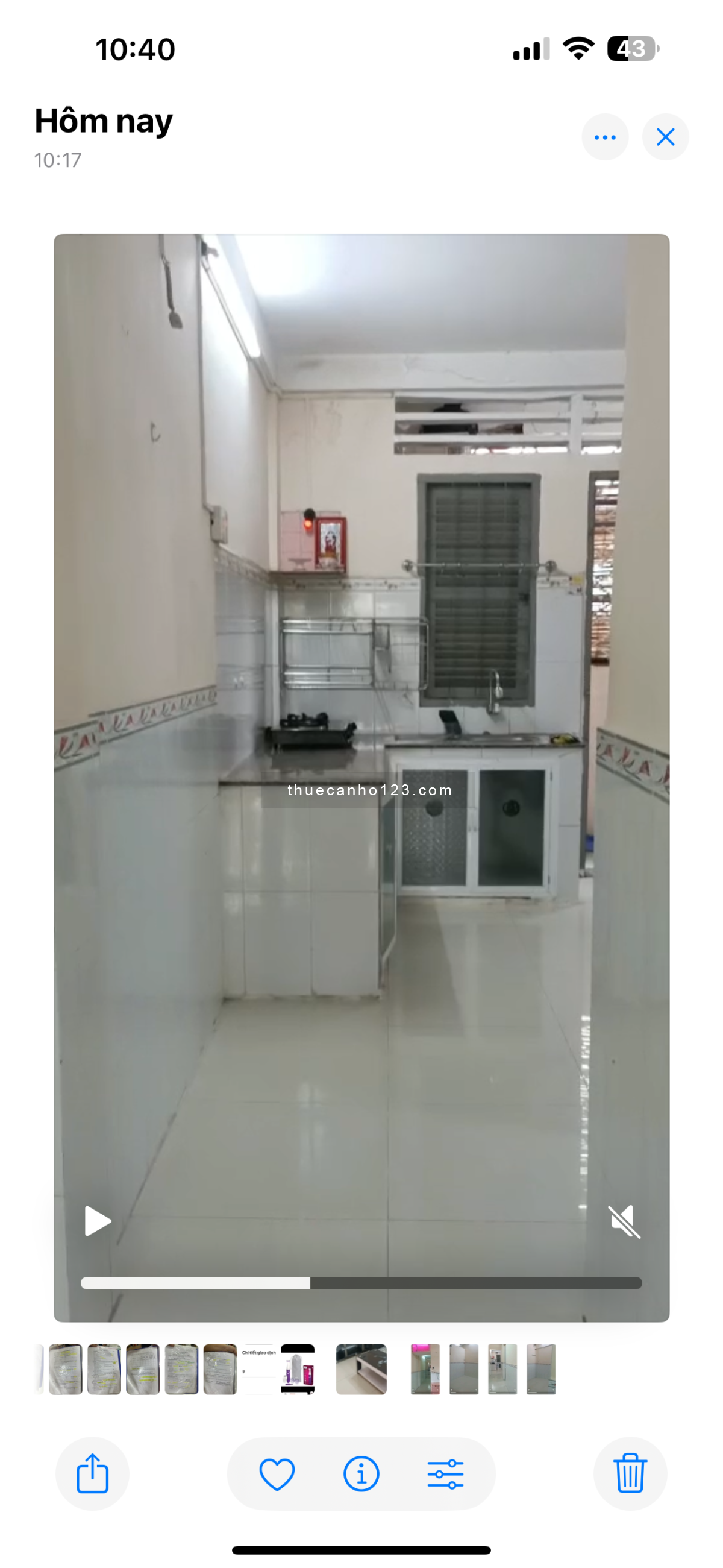 Cho thuê căn hộ 3 phòng ngủ quận 11 gần đường Lãnh Binh Thăng