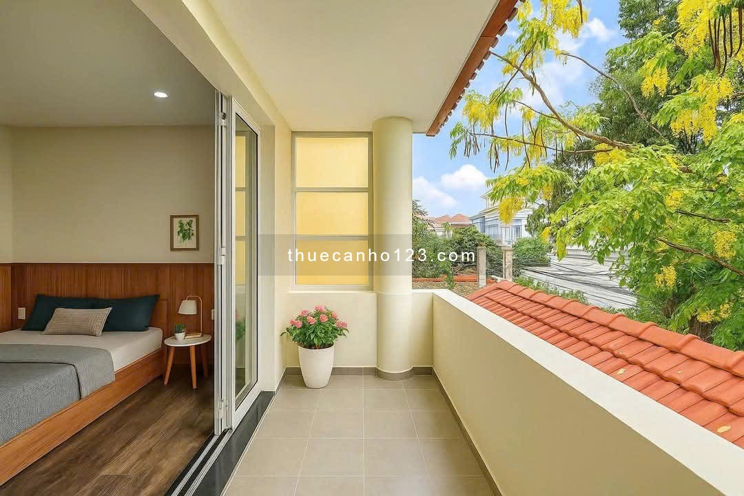 Cho thuê căn hộ 1 phòng ngủ, 2 ban công, KDC Nam Long Quận 7, gần cầu Tân Thuận, BigC, Bệnh viện Q7