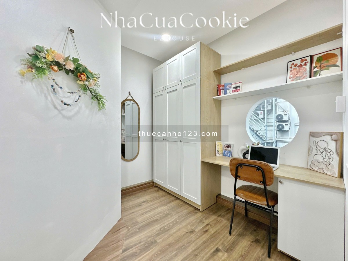 Căn hộ 1 phòng ngủ – Full nội thất mới – Cửa sổ thoáng góc – Dọn vào ở ngay