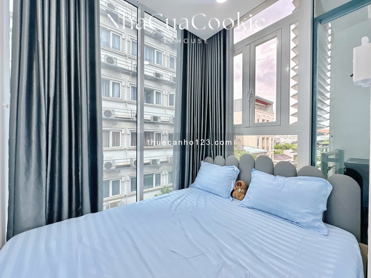 Căn hộ 1 phòng ngủ – Full nội thất mới – Cửa sổ thoáng góc – Dọn vào ở ngay