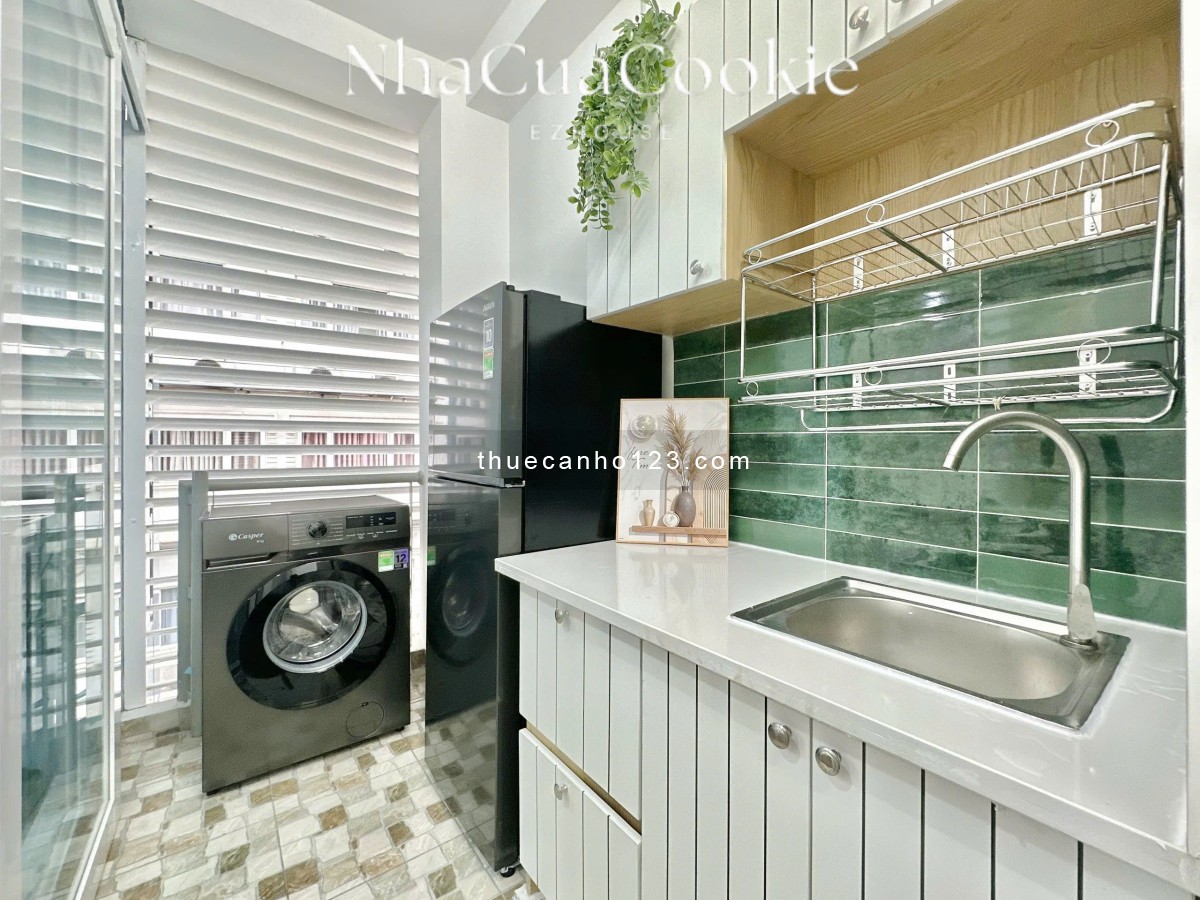 Căn hộ 1 phòng ngủ – Full nội thất mới – Cửa sổ thoáng góc – Dọn vào ở ngay