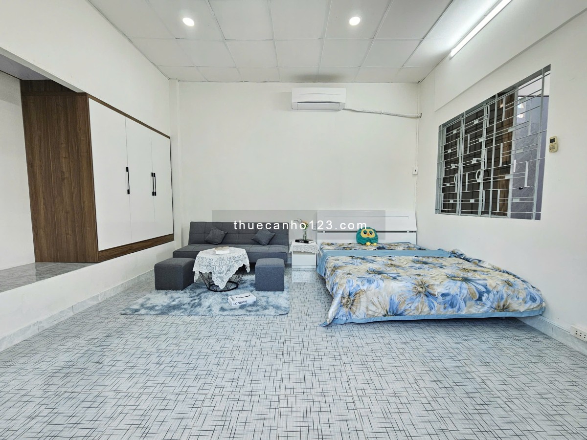 Căn Hộ 1PN riêng Full Nội Thất, Ban công, Máy giặt riêng, Gần chợ Bà Chiểu, Bình Thạnh, Mới 100%