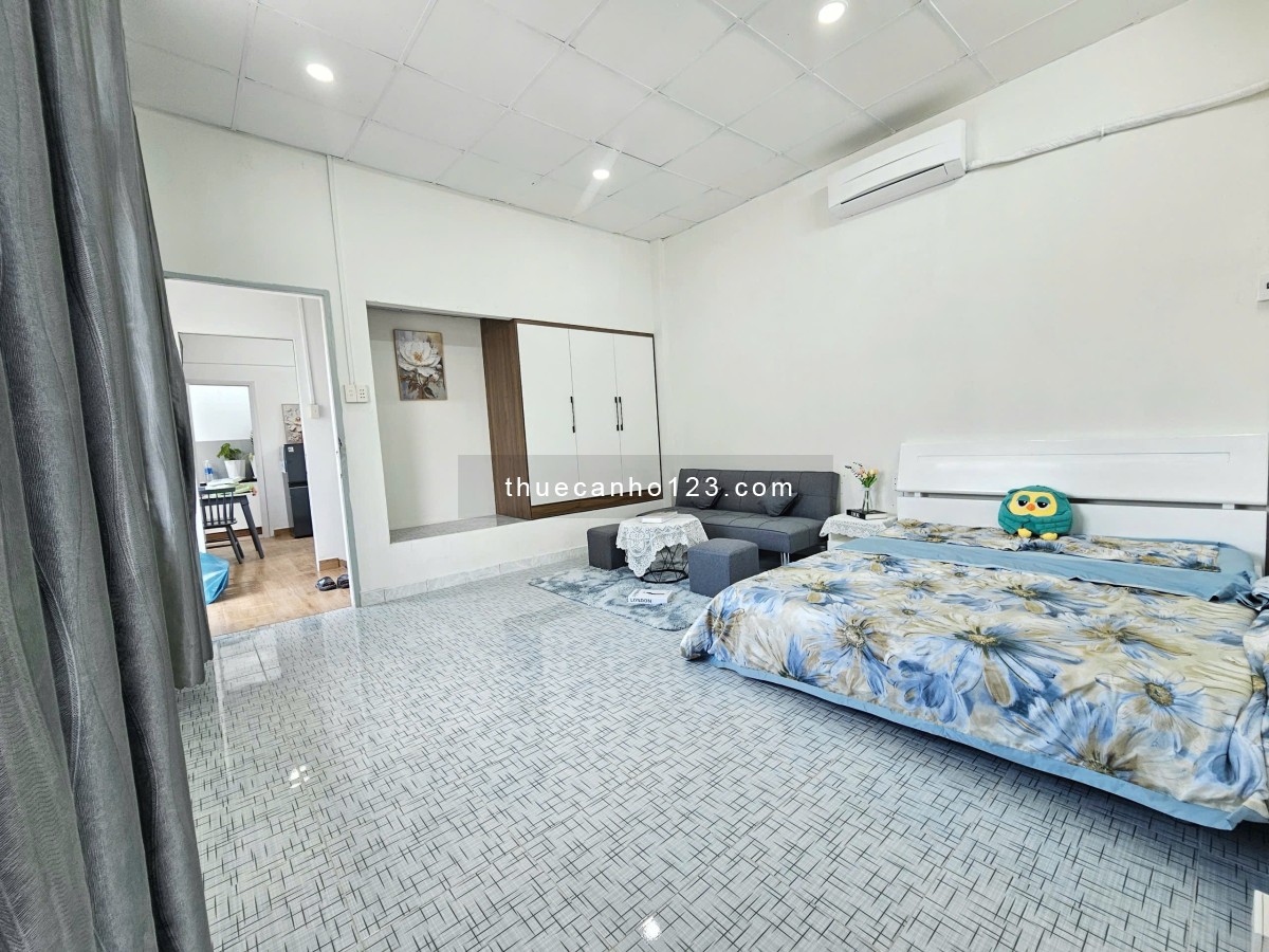 Căn Hộ 1PN riêng Full Nội Thất, Ban công, Máy giặt riêng, Gần chợ Bà Chiểu, Bình Thạnh, Mới 100%