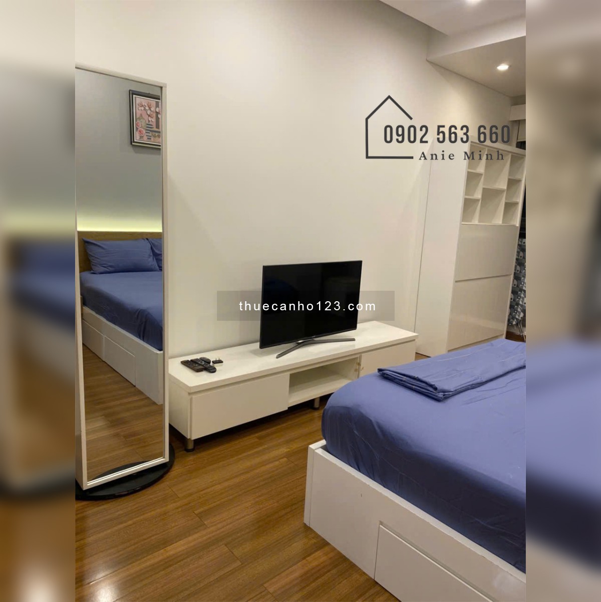 Pearl Plaza - Cho thuê căn hộ 2PN - 101m2, đủ nội thất