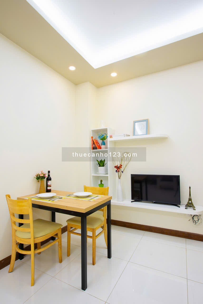 Cho thuê căn hộ 1PN tại toà nhà Căn hộ dịch vụ Đặng Dung, thang máy, hầm xe, BV, an toàn tại Quận 1