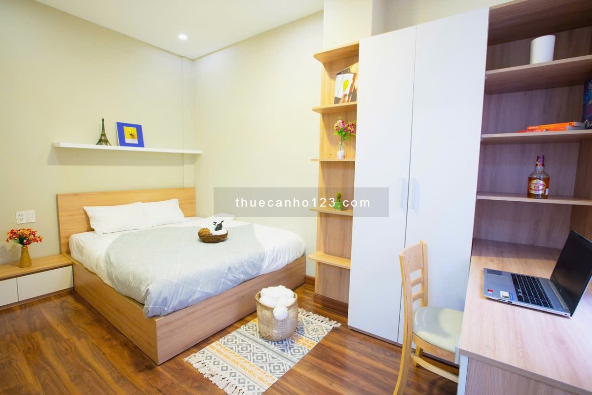 Cho thuê căn hộ 1PN tại toà nhà Căn hộ dịch vụ Đặng Dung, thang máy, hầm xe, BV, an toàn tại Quận 1