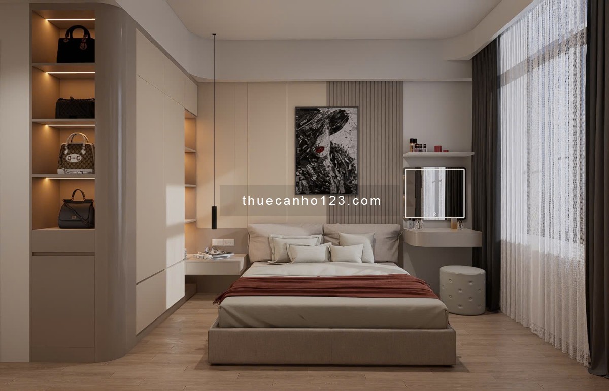 CĂN HỘ 2PN 2WC THIẾT KẾ SANG TRỌNG - NỘI THẤT CAO CẤP, VIEW THOÁNG MÁT TẠI MASTERI THẢO ĐIỀN Q2