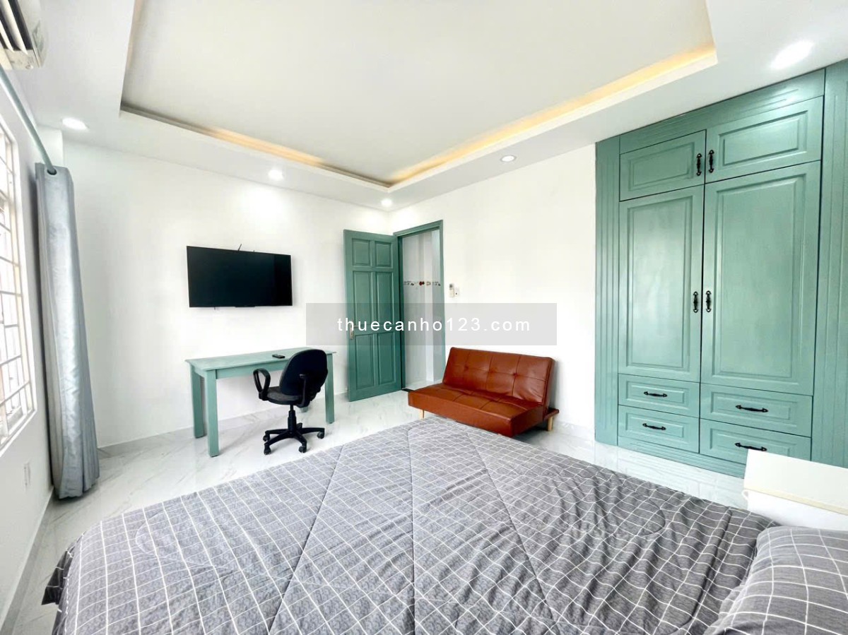 Cho thuê căn hộ 1PN ngay Trung tâm Quận 3, Hồ Con Rùa Full Nội thất có thang máy, máy giặt riêng