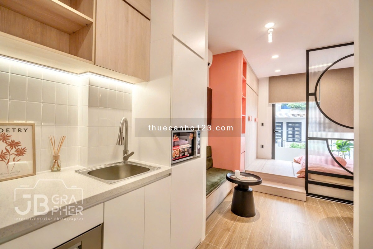 [VIBE HÀN] Căn hộ tách bếp mới keng - Nội thất setup chỉn chu, thang máy - Khu Phan Xích Long