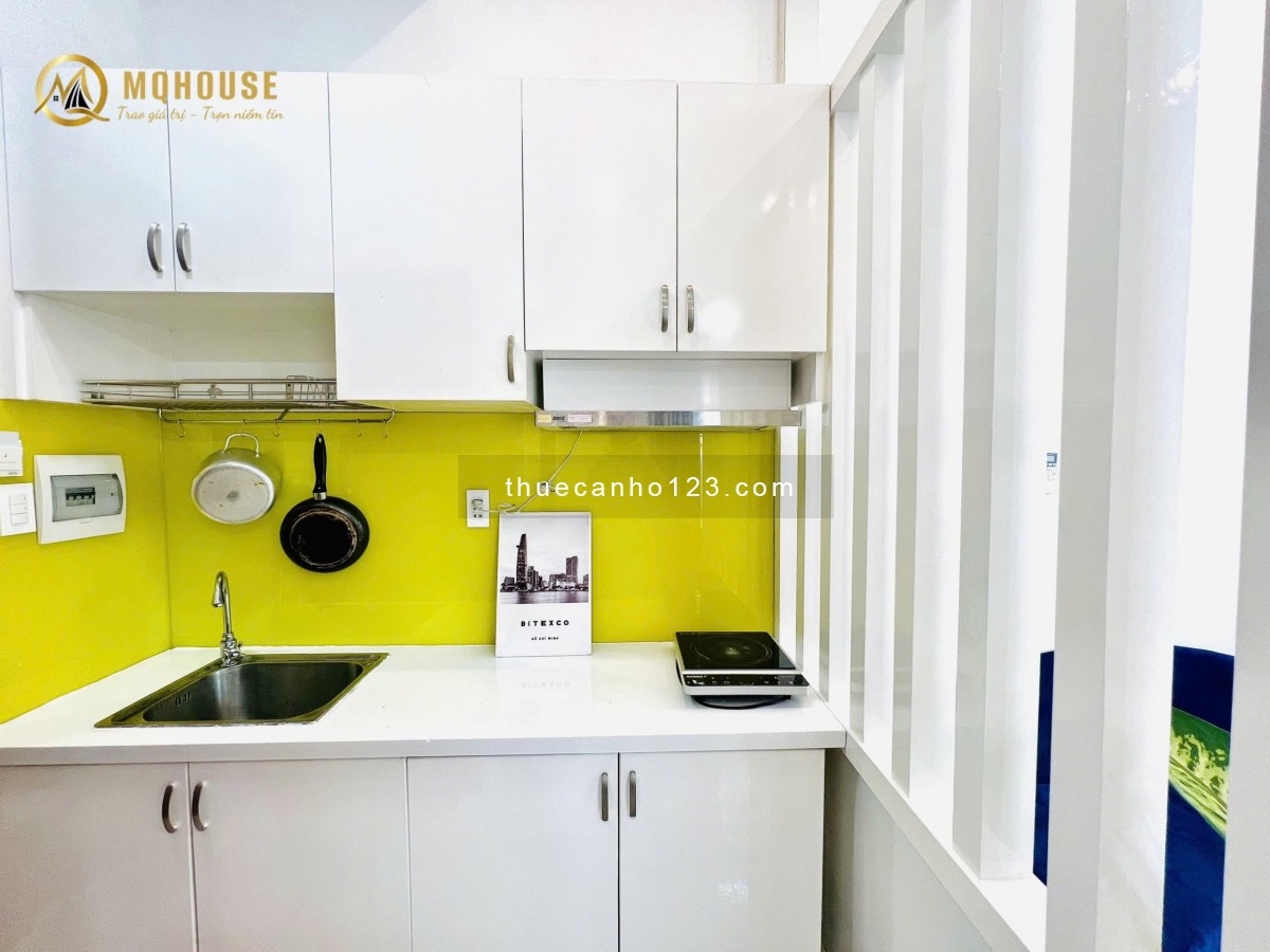 Trống chiếc studio 35m2 - Thang máy, full tiện nghi, thoáng mát - Gần Ngã Tư Phú Nhuận