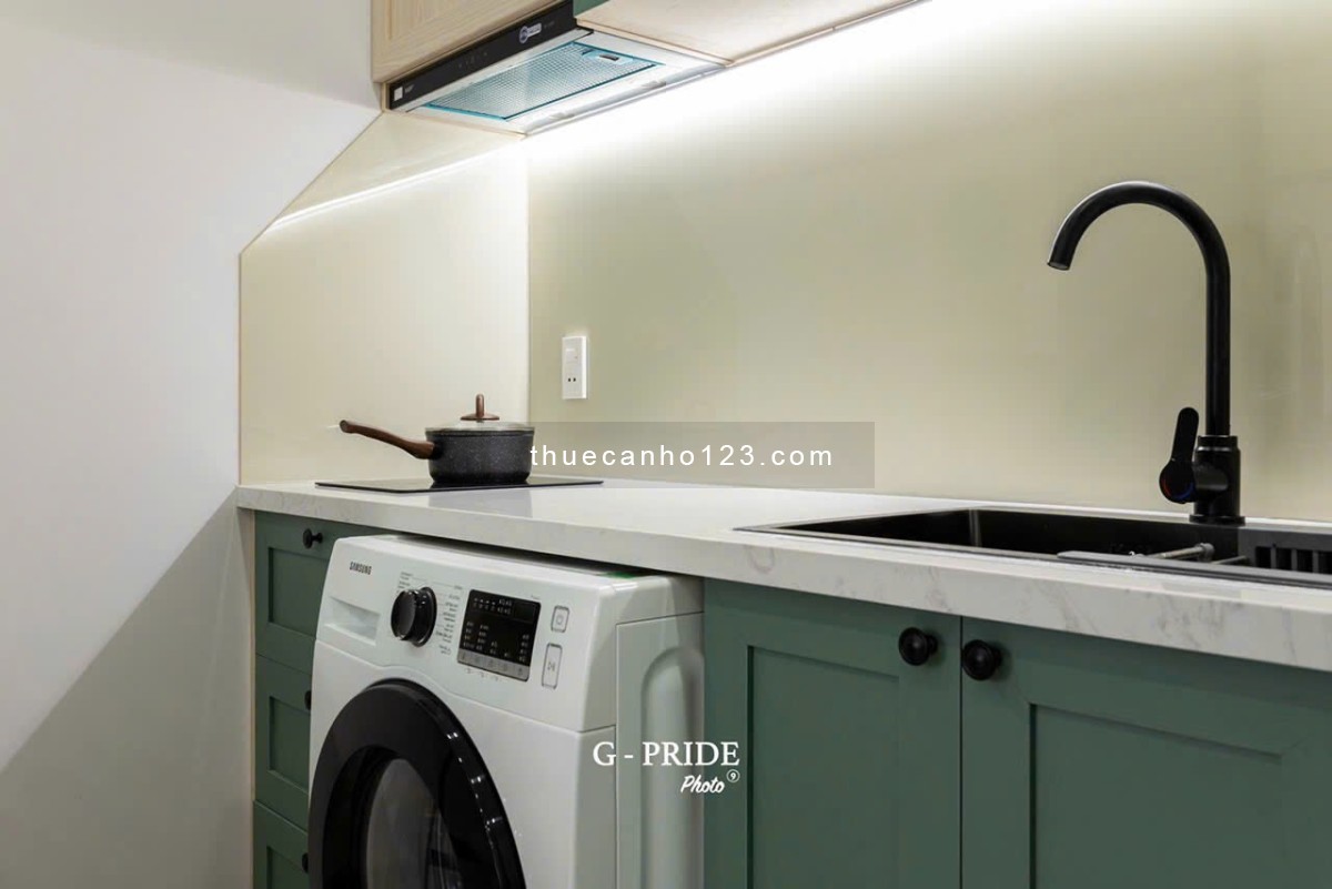 1PN Phan Đình Phùng Hầm Xe Thang Máy Dọn Phòng hàng tuần, gần cầu Kiệu ngã tư Phú Nhuận giáp Quận 3