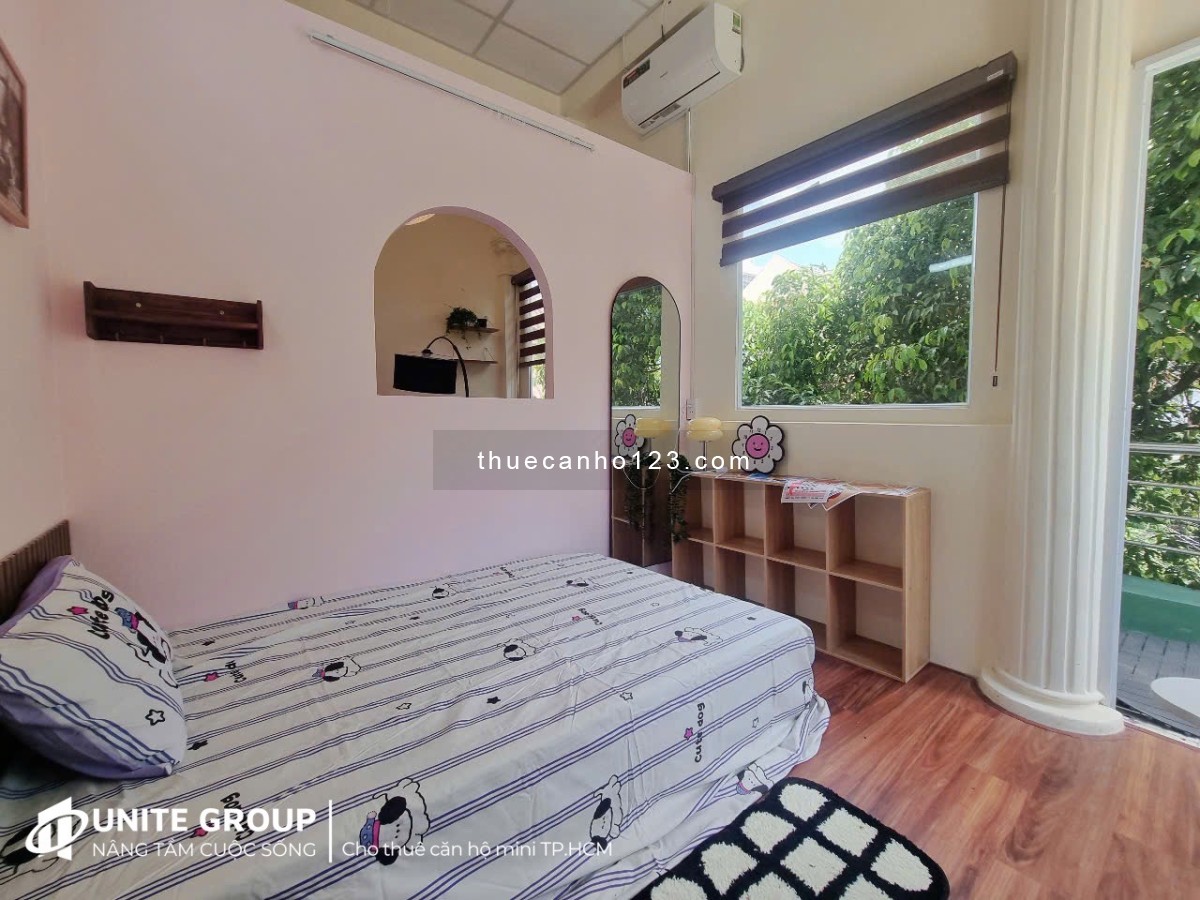 Khai trương căn hộ 1PN ban công full nội thất decor siêu xinh gần sân bay Tân Sơn Nhất quận Tân Bình