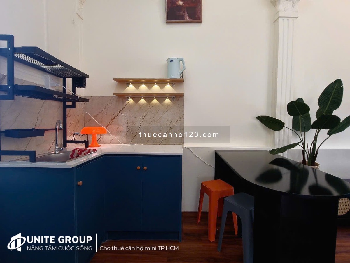 Khai trương căn hộ 1PN ban công full nội thất decor siêu xinh gần sân bay Tân Sơn Nhất quận Tân Bình