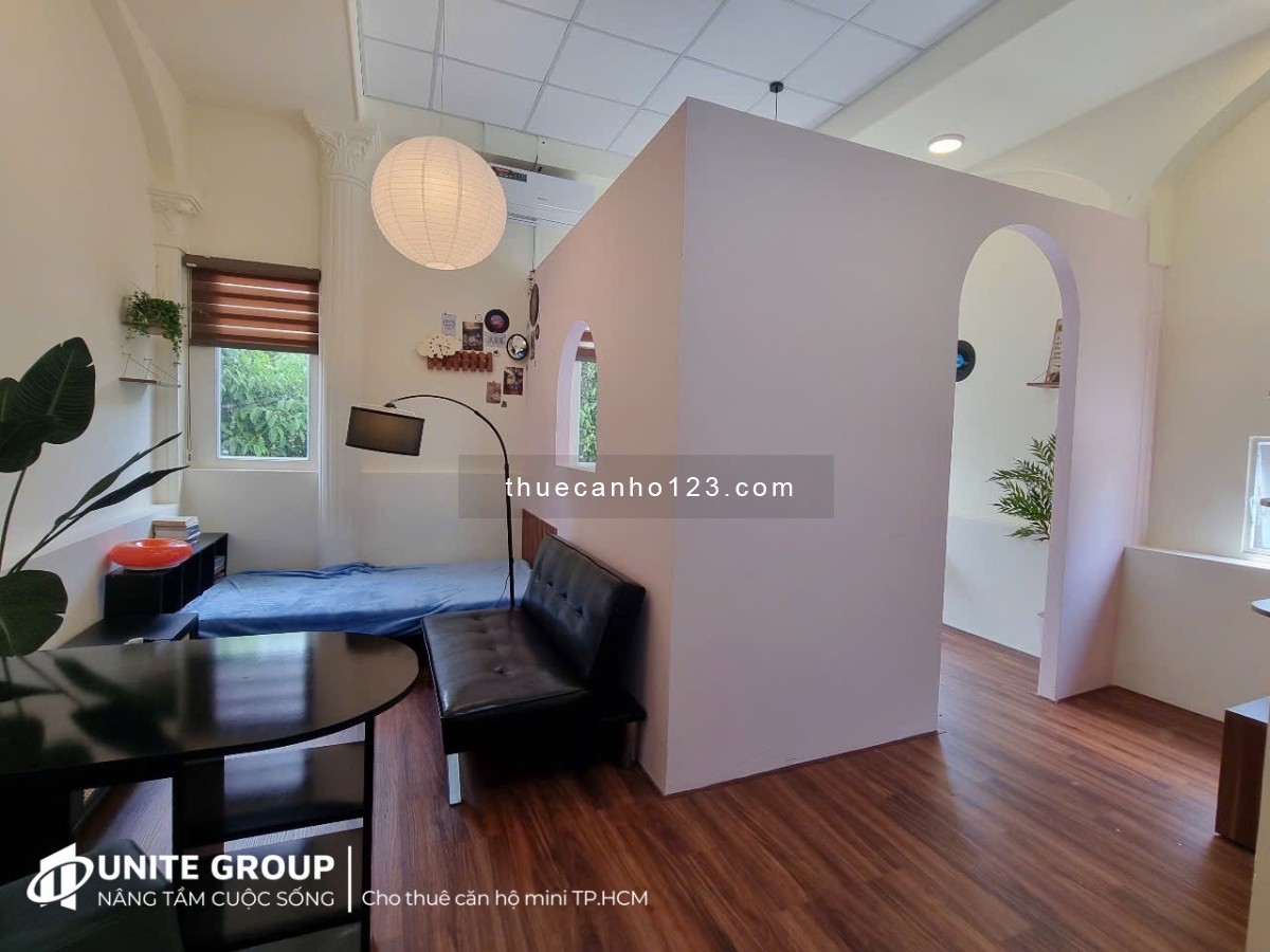 Khai trương căn hộ 1PN ban công full nội thất decor siêu xinh gần sân bay Tân Sơn Nhất quận Tân Bình