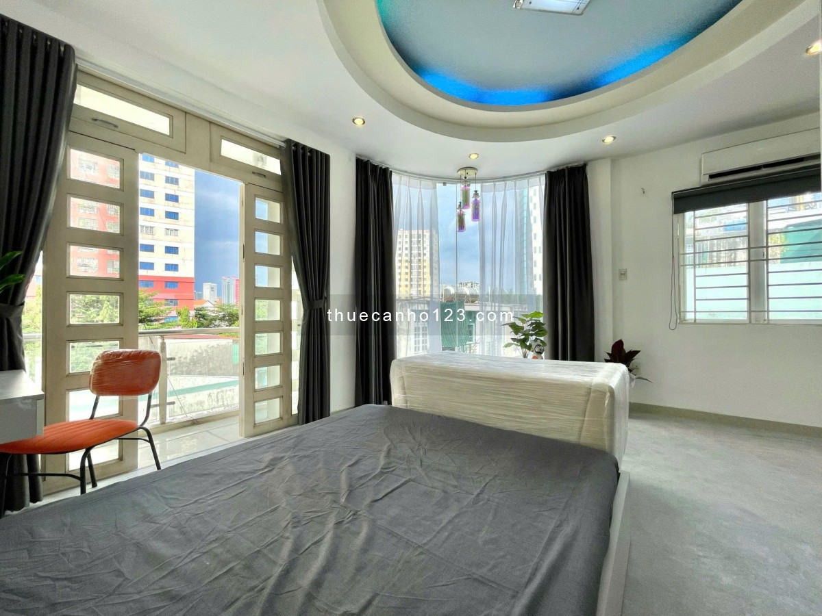 Balcony Bùi Hữu Nghĩa FullNT - máy giặt riêng gần chợ Bà Chiểu - ngã tư Hàng Xanh sát bên Quận 1