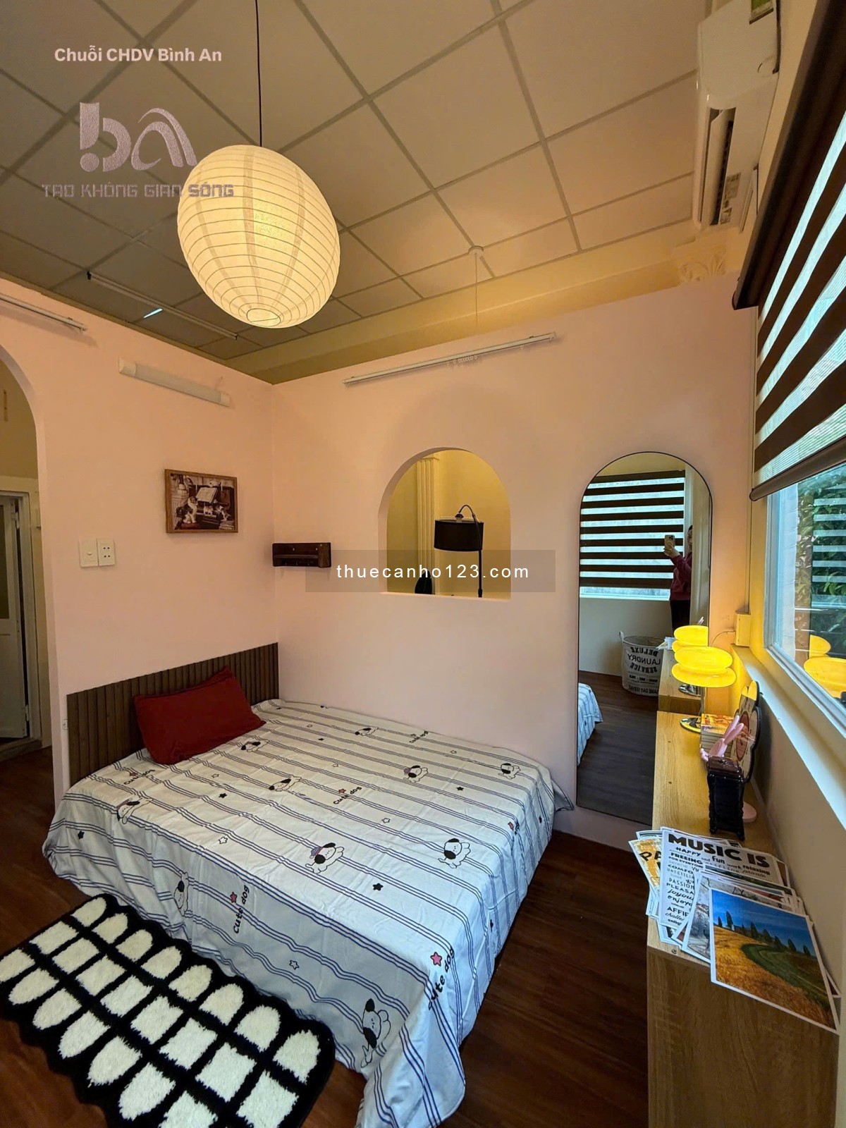 Khai trương căn hộ 1PN ban công full nội thất decor siêu xinh gần sân bay Tân Sơn Nhất quận Tân Bình