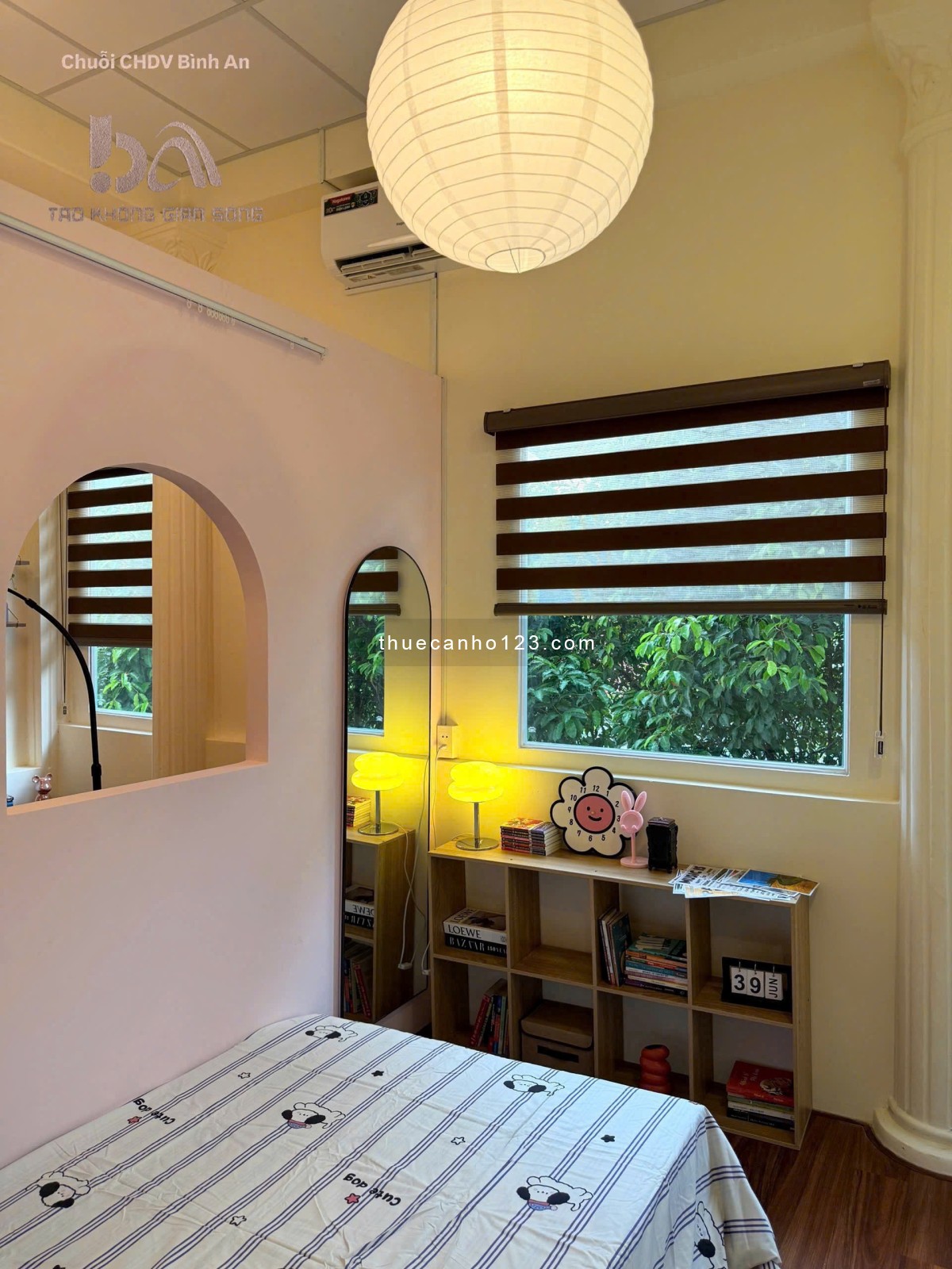 Khai trương căn hộ 1PN ban công full nội thất decor siêu xinh gần sân bay Tân Sơn Nhất quận Tân Bình