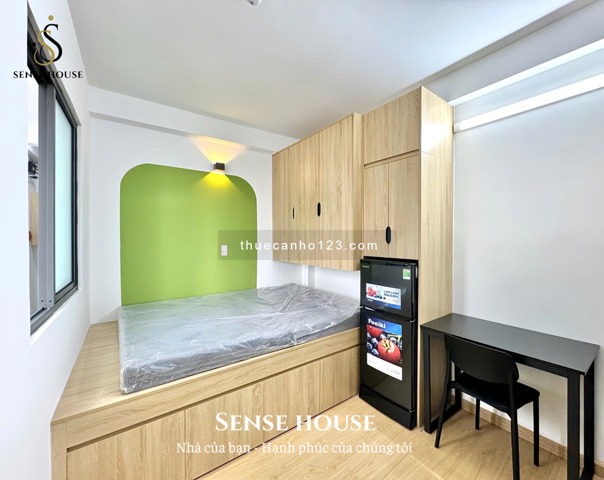 Cho thuê căn hộ dịch vụ full nội thất gần HUIT giá chỉ 4trx