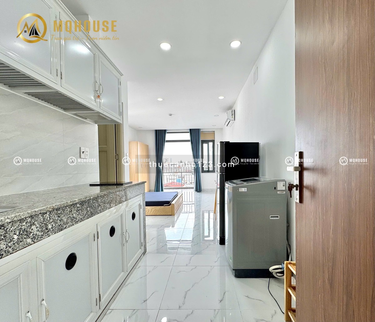 Cho thuê căn hộ có ban công – Full nội thất, có máy giặt riêng – Nguyễn Sơn, Tân Phú – 0703 992 779