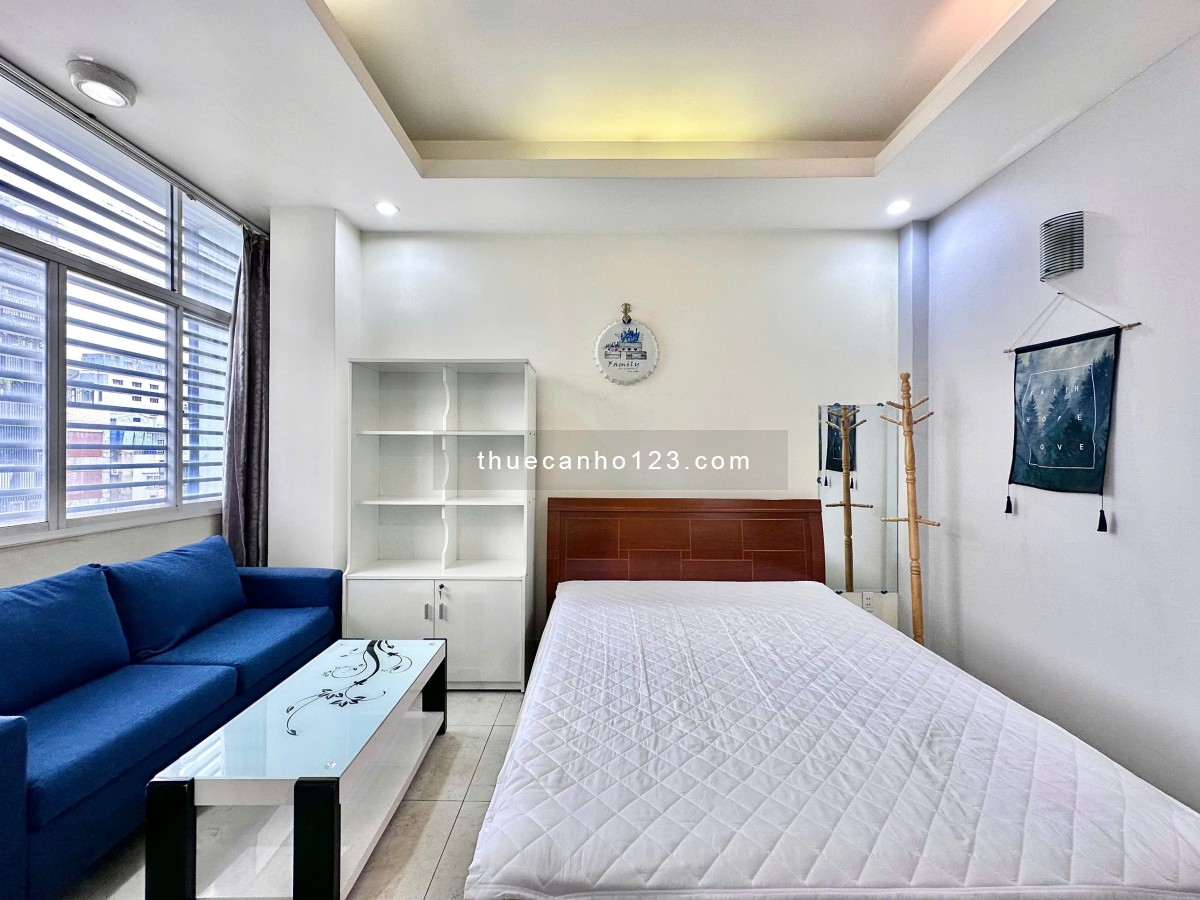 1PN ban công ngay Võ Thị Sáu - Trương Quyền gần CV Lê Văn Tám, nhà thờ Tân Định Quận 3 giáp Quận 1